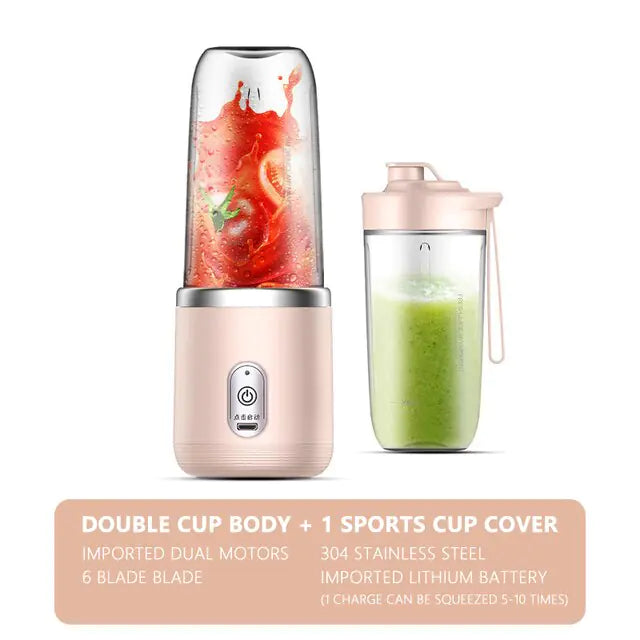 Portable Juicer Blender with 6 Blades